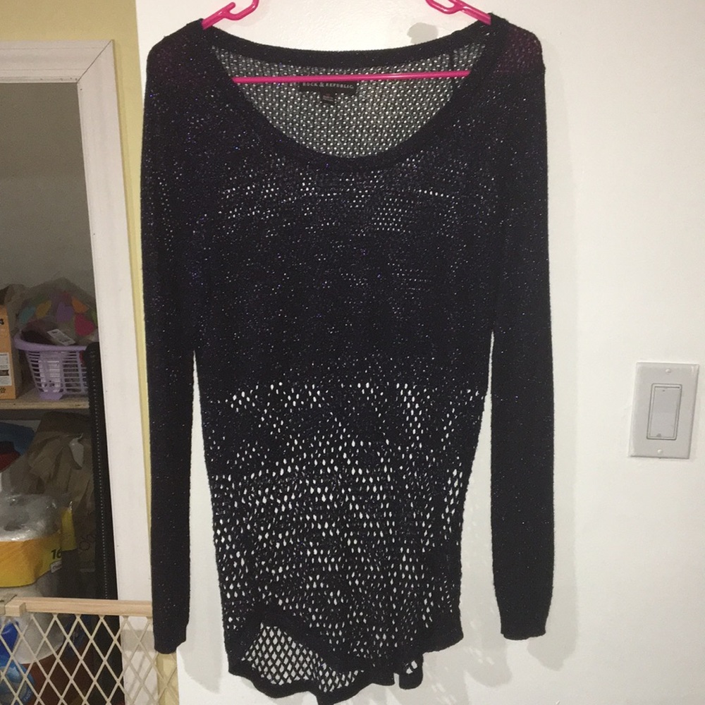 Navy screen dress